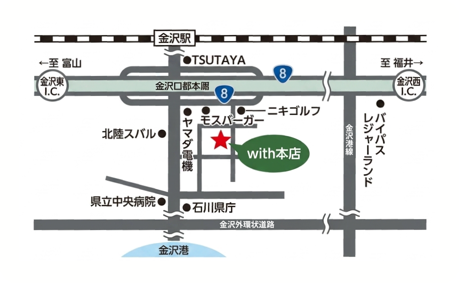 with本店 地図